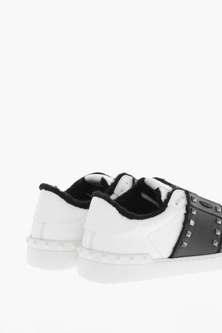11. Teddy Lining UNTITLED Studded Leather Sneakers