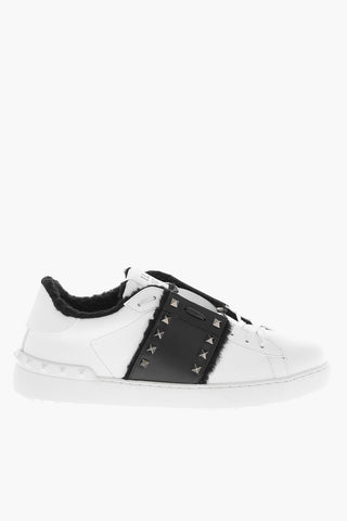 11. Teddy Lining UNTITLED Studded Leather Sneakers