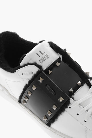 11. Teddy Lining UNTITLED Studded Leather Sneakers