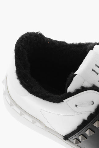 11. Teddy Lining UNTITLED Studded Leather Sneakers