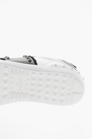 11. Teddy Lining UNTITLED Studded Leather Sneakers