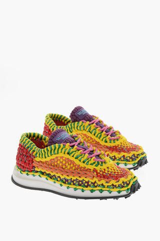 Crochet Fabric SPIRAL KNOT Low Sneakers