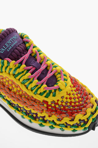 Crochet Fabric SPIRAL KNOT Low Sneakers