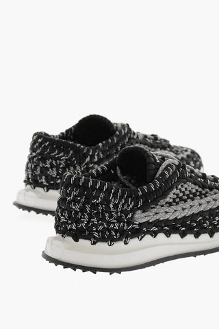 Sneakers Basse SPIRAL KNOT in Tessuto Crochet