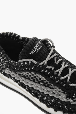 Sneakers Basse SPIRAL KNOT in Tessuto Crochet