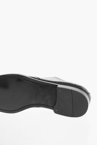 Cuir Sole Patent Leather Lace-up Derby Shoes