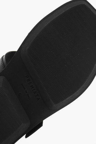 Double Buckle ELBA Leather Sliders