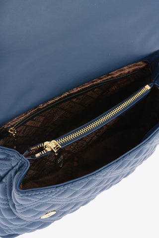LOVE Quilted Faux Leather Bag with Golden Details