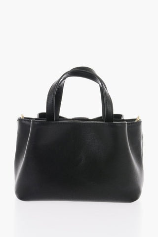 LOVE Faux Leather Handbag with Removable Shoulder Strap