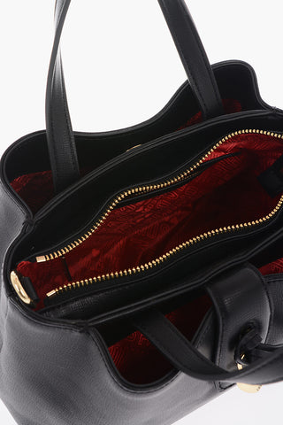 LOVE Faux Leather Handbag with Removable Shoulder Strap