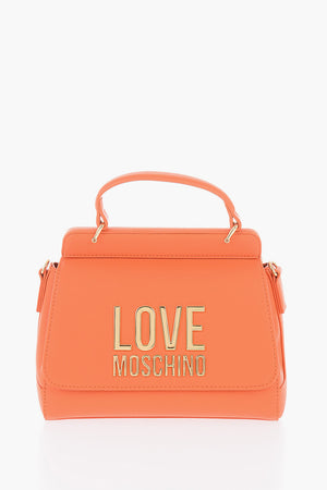 LOVE Mini Bag in Ecopelle con Maxi Placca Dorata