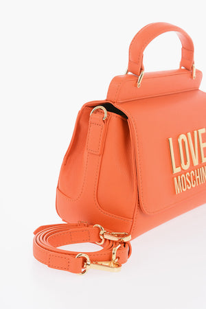 LOVE Mini Bag in Ecopelle con Maxi Placca Dorata