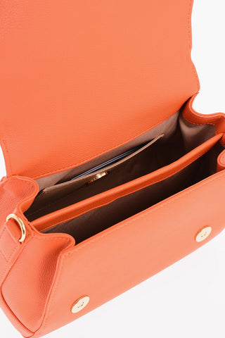 LOVE Faux Leather Mini Bag with Maxi Gold Plate