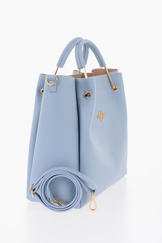 LOVE Faux Leather Tote Bag with Removable Shoulder Strap