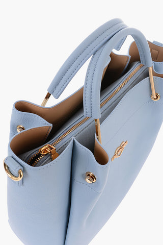 LOVE Faux Leather Tote Bag with Removable Shoulder Strap
