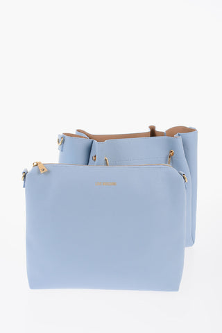 LOVE Faux Leather Tote Bag with Removable Shoulder Strap