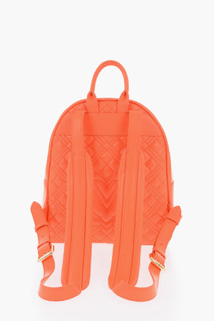 LOVE Gesteppter Veganleder-Rucksack mit passendem Pouch