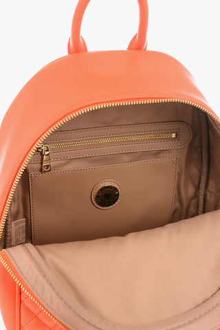 LOVE Gesteppter Veganleder-Rucksack mit passendem Pouch