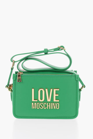 LOVE Borsa Camera in Ecopelle Martellata con Placca Logo Dorata