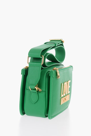 LOVE Borsa Camera in Ecopelle Martellata con Placca Logo Dorata