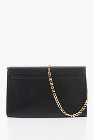 LOVE Faux Leather Shoulder Bag with Golden Logo