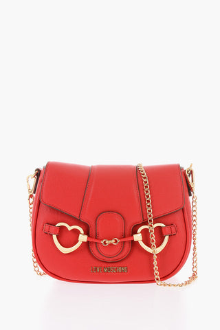 LOVE Borsa a Tracolla BIG HEARTBIT in Ecopelle con Morsetti Dorati