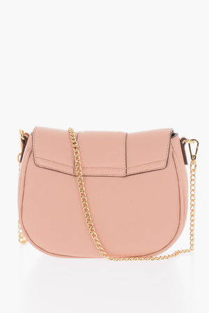 LOVE Saddle-Tasche aus veganem Leder mit goldfarbenem herzförmigem Verschluss