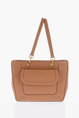 LOVE Tote aus Kunstleder mit großer Fronttasche
