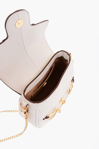 LOVE Borsa a Tracolla BIG HEARTBIT in Ecopelle con Morsetti Dorati
