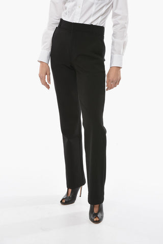WHITE LABEL Crepe-woven Tailored Wide-leg Pants
