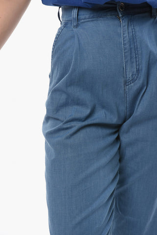 EMPORIO Jeans Regular Fit a 1 Pince con Passanti 14cm