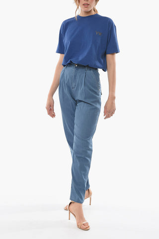 EMPORIO Jeans Regular Fit a 1 Pince con Passanti 14cm