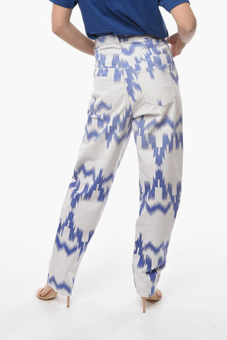 ETOILE Straight-leg CORFY Denims with Abstract Print