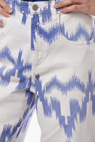 ETOILE Straight-leg CORFY Denims with Abstract Print