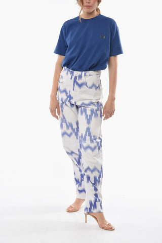 ETOILE Straight-leg CORFY Denims with Abstract Print