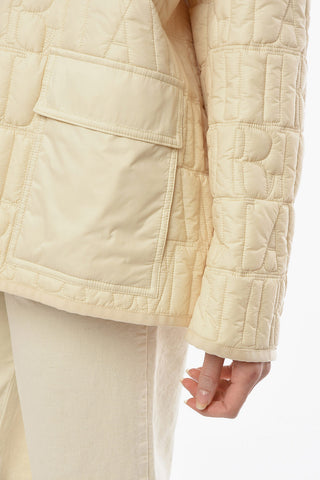 Monogram Quilted Jacket with Cut-ou Detailing