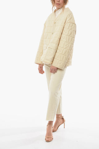 Monogram Quilted Jacket with Cut-ou Detailing