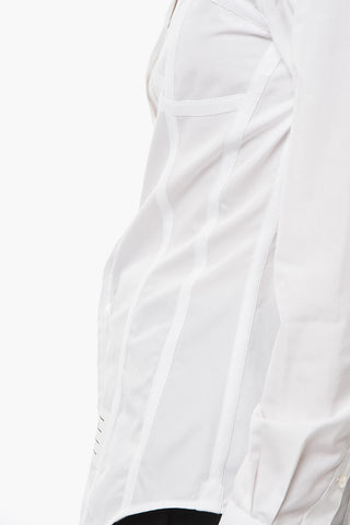 Round Collar L'OEIL CORSET Cotton Shirt