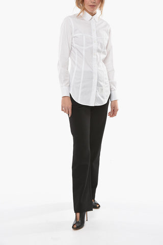 Round Collar L'OEIL CORSET Cotton Shirt