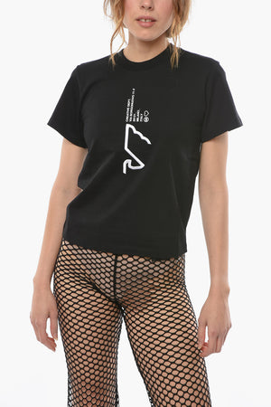 EMPORIO Crew-neck T-shirt with Lettering and Embroidered Logo