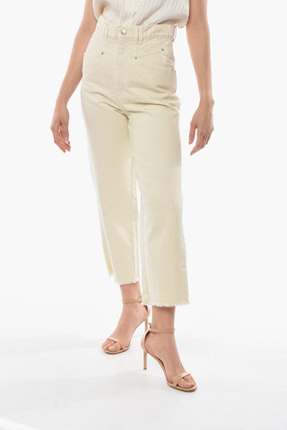 Boot-cut NALISKA Denims with Fringed Hems