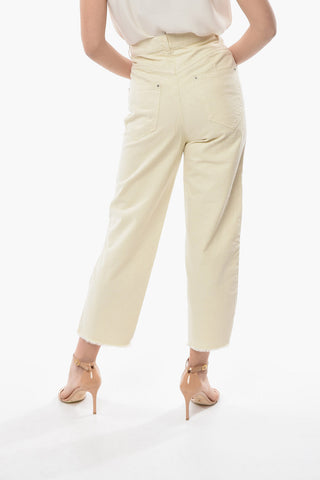 Boot-cut NALISKA Denims with Fringed Hems