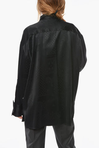 Camicia Stampa Paisley con Colletto Modulabile