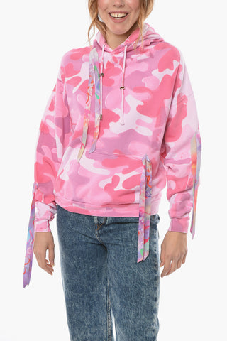 Camouflage Hoodie with Laces