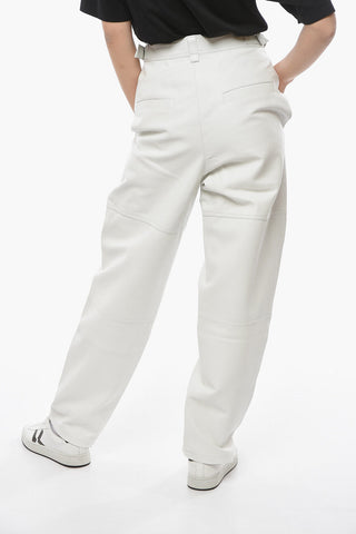 Leather CIFERIM Baggy Pants with Adjustable Waist