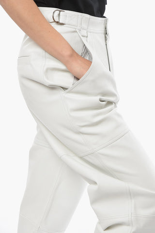 Leather CIFERIM Baggy Pants with Adjustable Waist