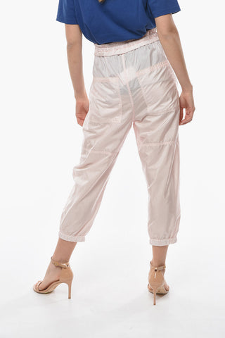 Pantaloni Jogger LAHORE in Nylon e Seta con Zip alla Caviglia