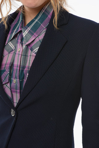 EMPORIO Blazer 1 Bottone in Tessuto Jacquard