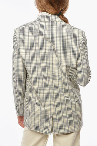 ETOILE Textured-cotton ILINDO Single-breasted Blazer with Notch Lapel