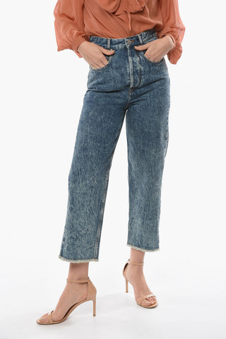 ETOILE High-waisted LALISKASR Denims with Fringed Hems